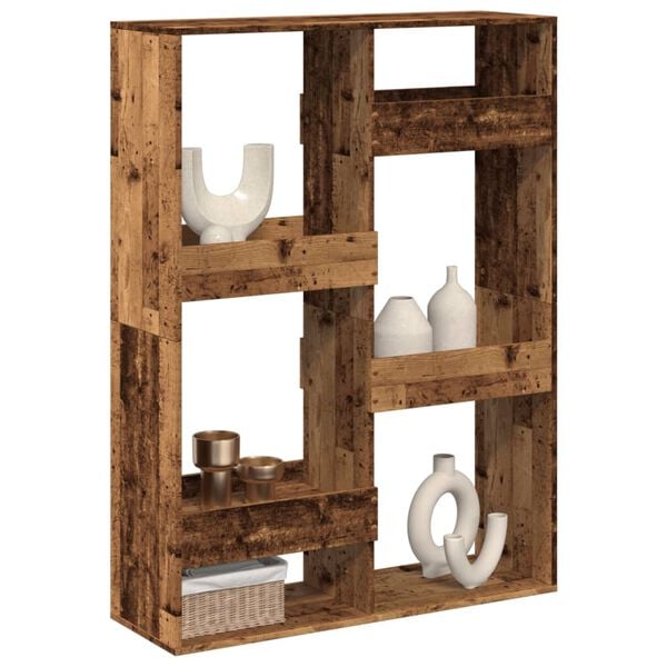 vidaXL Divisorio Legno Antico 100x33x135 cm in Truciolato