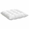 vidaXL Cuscini per Seduta 2 pcs Bianco 40 x 40 x 6 cm Tessuto