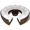 vidaXL Set Divani da Giardino 10 pz con Cuscini in Polyrattan Marrone