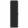 vidaXL Mobile a muro con porta Nero 55 x 29 x 100 cm Legno multistrato