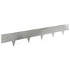vidaXL Bordura per Prato 10 pz 100 x 15 cm Acciaio Argento