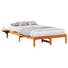 vidaXL Struttura del letto Marrone cerato 140 x 190 cm Pino massello