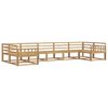 vidaXL Set di divani da esterno 7 pcs Bianco Legno di Acacia Massello
