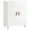 vidaXL Credenza 69,5x34x90 cm in Legno Multistrato Bianco Lucido