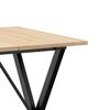 vidaXL Tavolo da Pranzo Telaio a X 70x70x75 cm Legno Pino e Acciaio