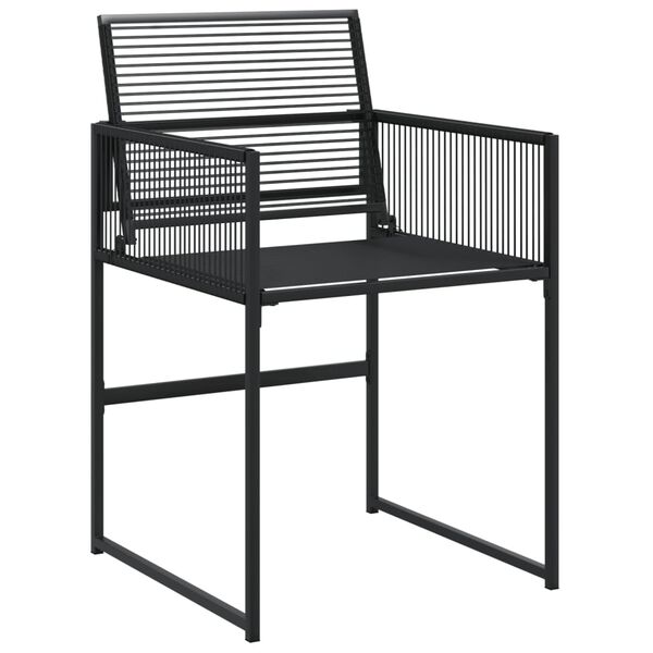 vidaXL Set da Pranzo da Giardino 17 pz Nero in Polyrattan