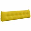 vidaXL Cuscino per Schiena Giallo 180 x 24 x 50 cm Velluto