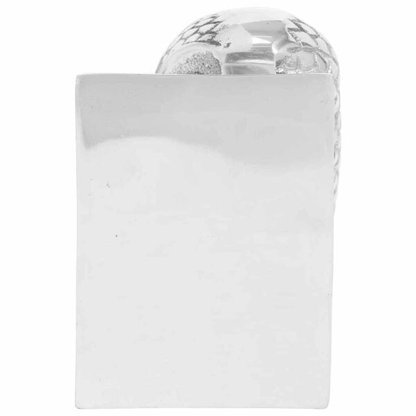 vidaXL Fermalibri 2 pcs Argento 7 x 9 x 11 cm Alluminio