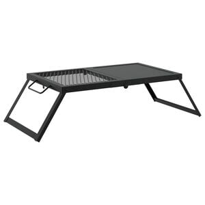vidaXL Griglia da Campeggio Pieghevole Nero 31,5 x 26,5 x 4 cm