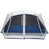 vidaXL Tenda Famiglia con LED 10 Persone Blu Chiaro a Rilascio Rapido