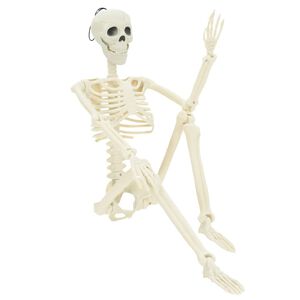vidaXL Scheletro di Halloween 2 pz Bianco 85 cm PVC