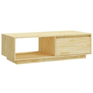 vidaXL Tavolino da Salotto 110x50x33,5 cm in Legno Massello di Pino