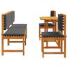 vidaXL Set Bistro da Giardino 5 pcs Marrone legno massello di acacia