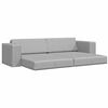vidaXL Divano letto 200cm Grigio Nuvola Tessuto