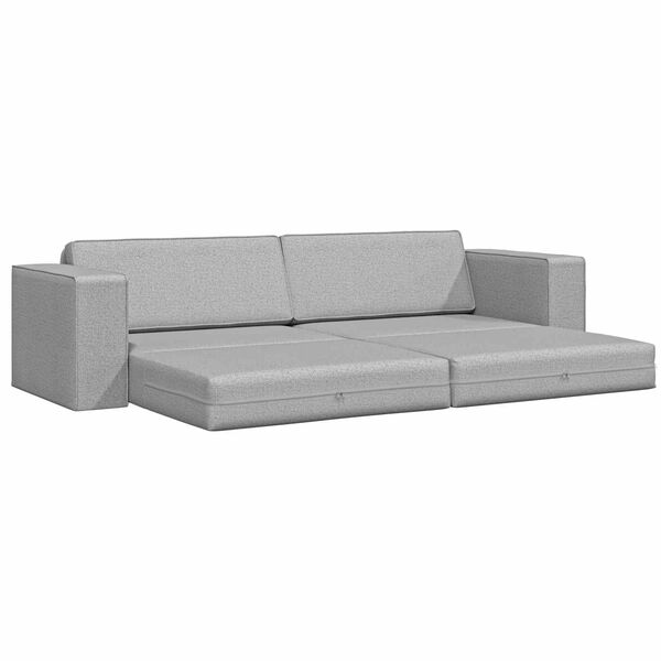 vidaXL Divano letto 200cm Grigio Nuvola Tessuto