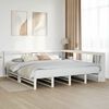 vidaXL Letto Libreria senza Materasso Bianco 200x200 cm Legno di Pino