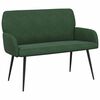 vidaXL Divano 2 posti con gambe in metallo 2 posto Verde Scuro