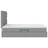 vidaXL Letto con contenitore e LED con led Grigio chiaro 140 x 190 cm