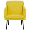vidaXL Poltrona Giallo Chiaro 63x76x80 cm in Tessuto