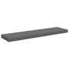vidaXL Scaffali a Parete 4 pz Grigio Lucido 90x23,5x3,8 cm in MDF