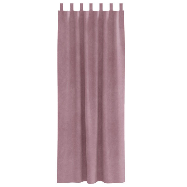 vidaXL Tende oscuranti 2 pcs Rosa scuro 140 x 245 cm Velluto