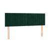 vidaXL Giroletto a Molle con Materasso Verde Scuro 140x190 cm Velluto