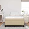 vidaXL Letto a molle Grigio chiaro e bianco 120 x 200 cm