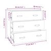 vidaXL Credenza Bianca 80x40x75 cm in Legno Massello di Pino