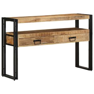 vidaXL Tavolo consolle 120 x 33 x 75 cm Legno di mango massello