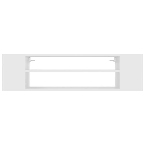 vidaXL Mobile Porta TV Sospeso Bianco 100x30x26,5 cm Legno Multistrato