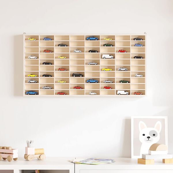 vidaXL Vetrina da collezione in legno con 80 scomparti 80x4,5x40,5cm