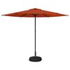 vidaXL Parasole da Giardino con Base Rettangolare 3 x 3 m Poliestere