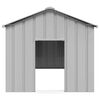 vidaXL Casetta per Cani con Tetto 113x153x101 cm Acciaio Zincato