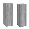 vidaXL Mobili TV 2 pz Grigio Sonoma 30,5x30x90 cm in Legno Multistrato