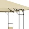 vidaXL Gazebo da Giardino 4x3 m Crema 160 g/m&sup2;