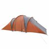 vidaXL Tenda da Campeggio a Cupola 6 Persone Grigio e Arancione