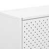vidaXL Credenza Alta Bianca 80x35x135 cm in Acciaio