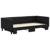 vidaXL Divano Letto con Letto Estraibile Nero 100x200 cm in Tessuto