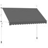 vidaXL Tenda da Sole Retrattile Manuale 350 cm Antracite
