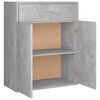 vidaXL Credenza Grigio Cemento 60x30x75 cm in Legno Multistrato