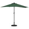 vidaXL Ombrello da giardino Verde 294 x 150 x 224 cm