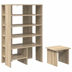 vidaXL Mobile per scarpe 2 pz 62 x 35 x 100 cm Legno ingegnerizzato