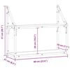 vidaXL Scaffale da parete rovere artigianale 60 x 21 x 51 cm