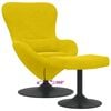 vidaXL Sedia Egg con Pouf Giallo Velluto