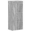 vidaXL Armadio da bagno a muro TULUM Grigio Sonoma 37 x 24,5 x 86 cm