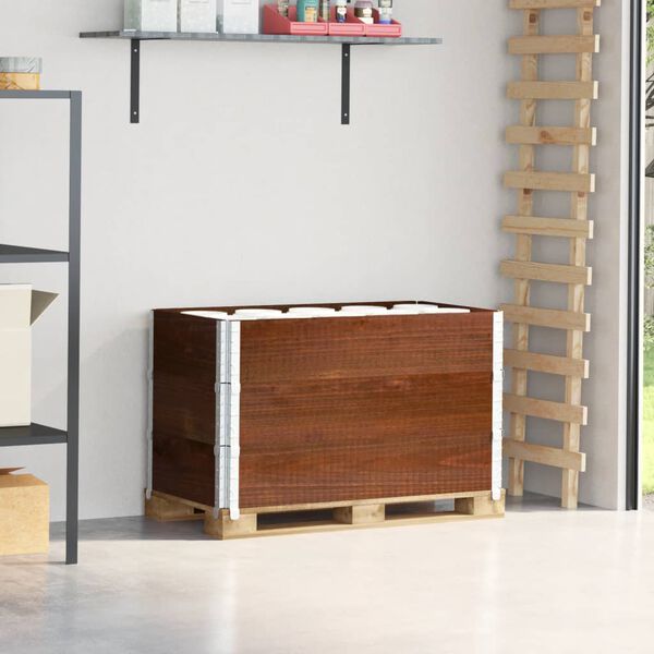 vidaXL Paretali per Pallet 3pz Marroni 100x50cm Legno Massello di Pino