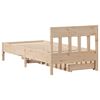 vidaXL Letto senza Materasso 75x190 cm in Legno Massello Pino