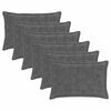 vidaXL Federa 6 pz HOUTEN Grigio Scuro 30 x 50 cm