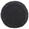 vidaXL Pouf Lavorato a Mano Macram&eacute; Antracite 45x30 cm in Cotone