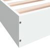 vidaXL Giroletto Bianco 90x200 cm in Legno Multistrato